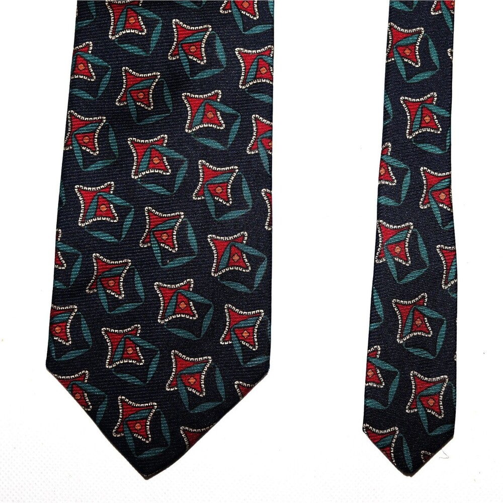Vintage Burberrys Of London Mens Pure Silk Necktie - Picture 4 of 7